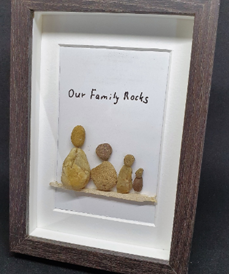 Our Family Rocks Kieselkunst